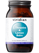 Viridian L-Theanine & Lemon Balm Veg Caps 90 size #022 Up To 30% Off