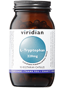 Viridian L-Tryptophan 220mg Veg Caps 90 size #042