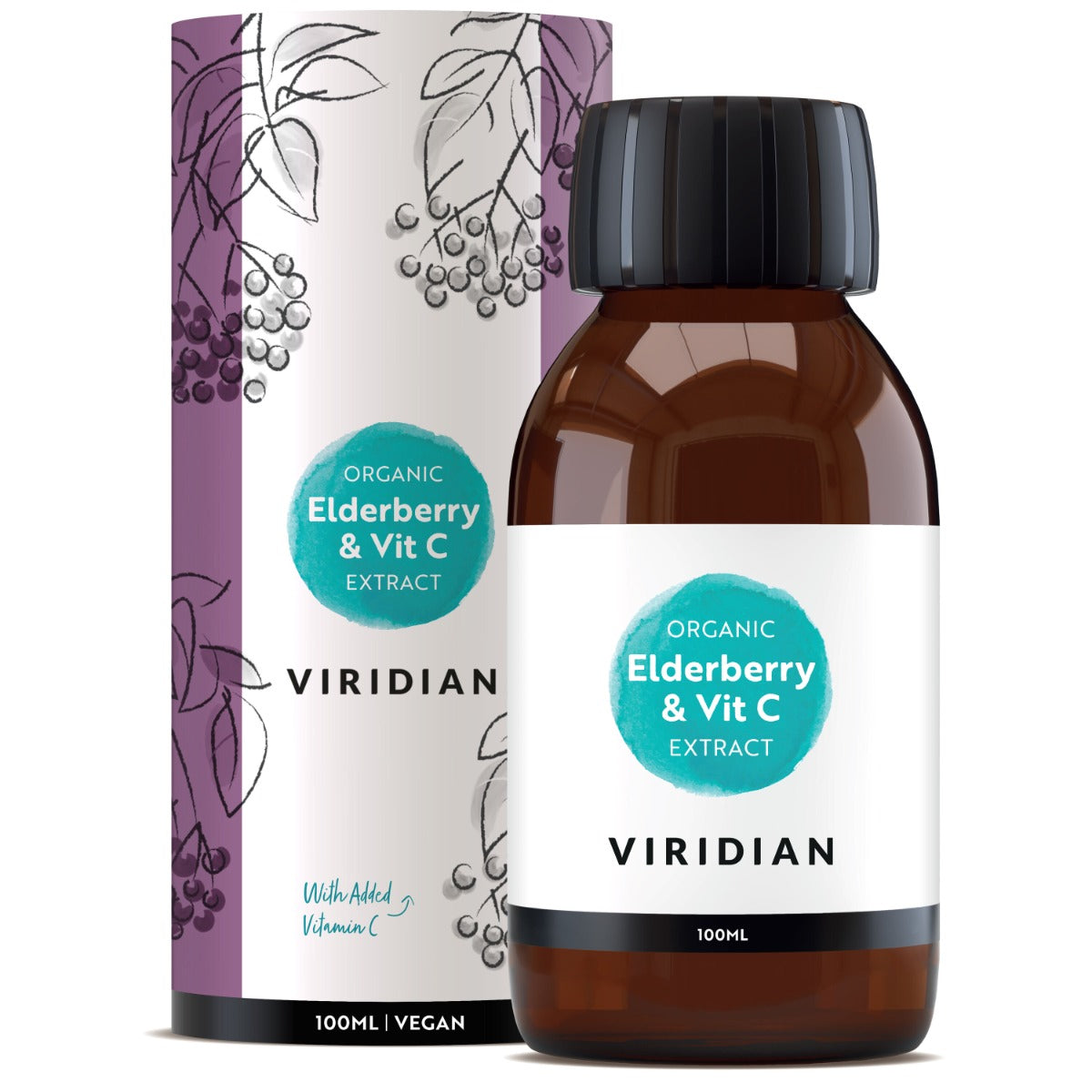 Viridian Elderberry & Vit C Extract (Organic)* 100ml size #908 Up To 30% Off