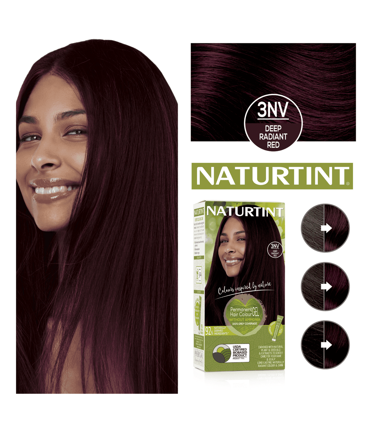 Naturtint Permanent Hair Colourant 3NV Deep Radiant Red - Up to 35% Off