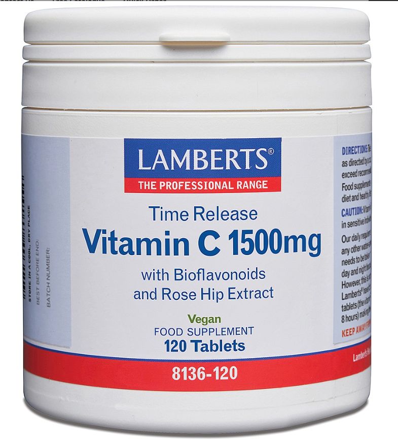 Lamberts Vitamin C Time Release 1500mg (120 Tablets) # 8136