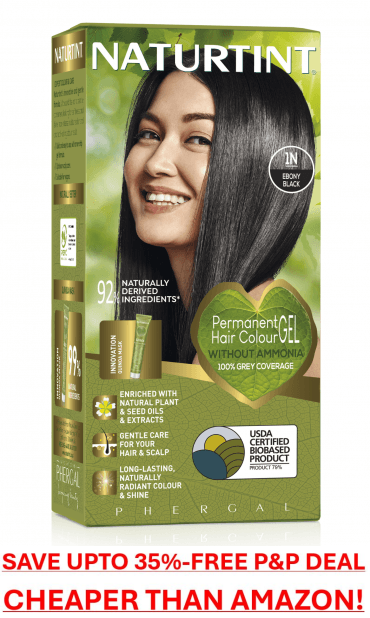 Naturtint Permanent Hair Colourant 1N - Ebony Black - Up to 35% Off