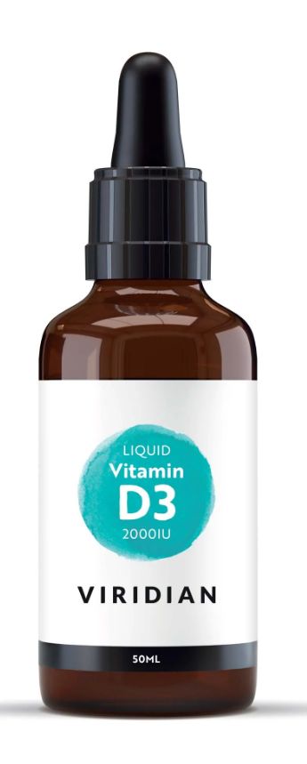Viridian Vitamin D3 2000iu Liquid Drops 50ml size #288 Up To 30% Off