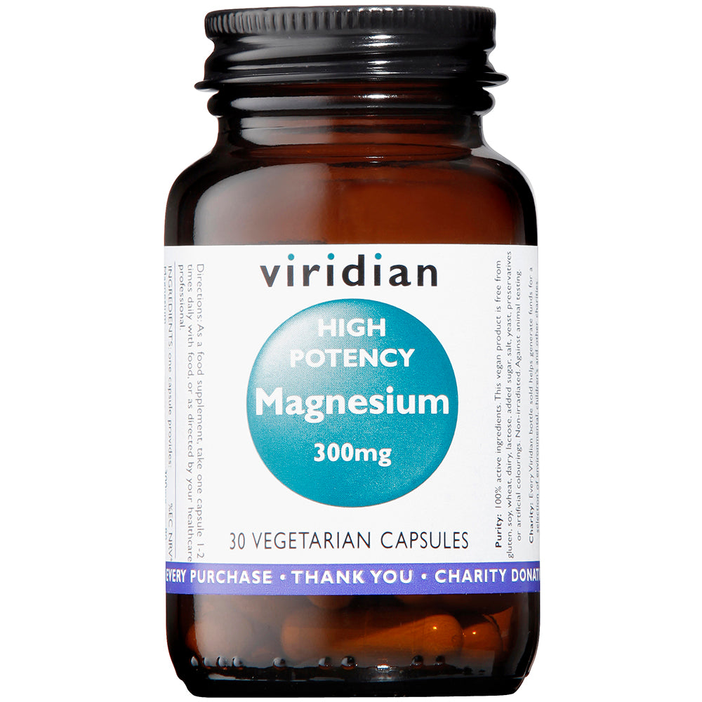 Viridian Magnesium 300mg (High Potency) Veg Caps 30 size #303 Up To 30% Off