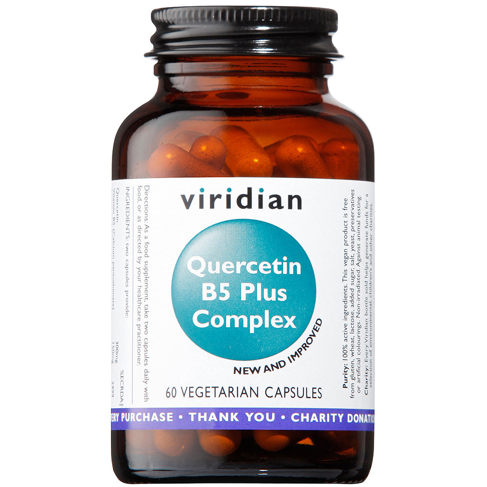 Viridian Quercetin & B5 Complex Veg Caps 60 size #359 Up To 30% Off