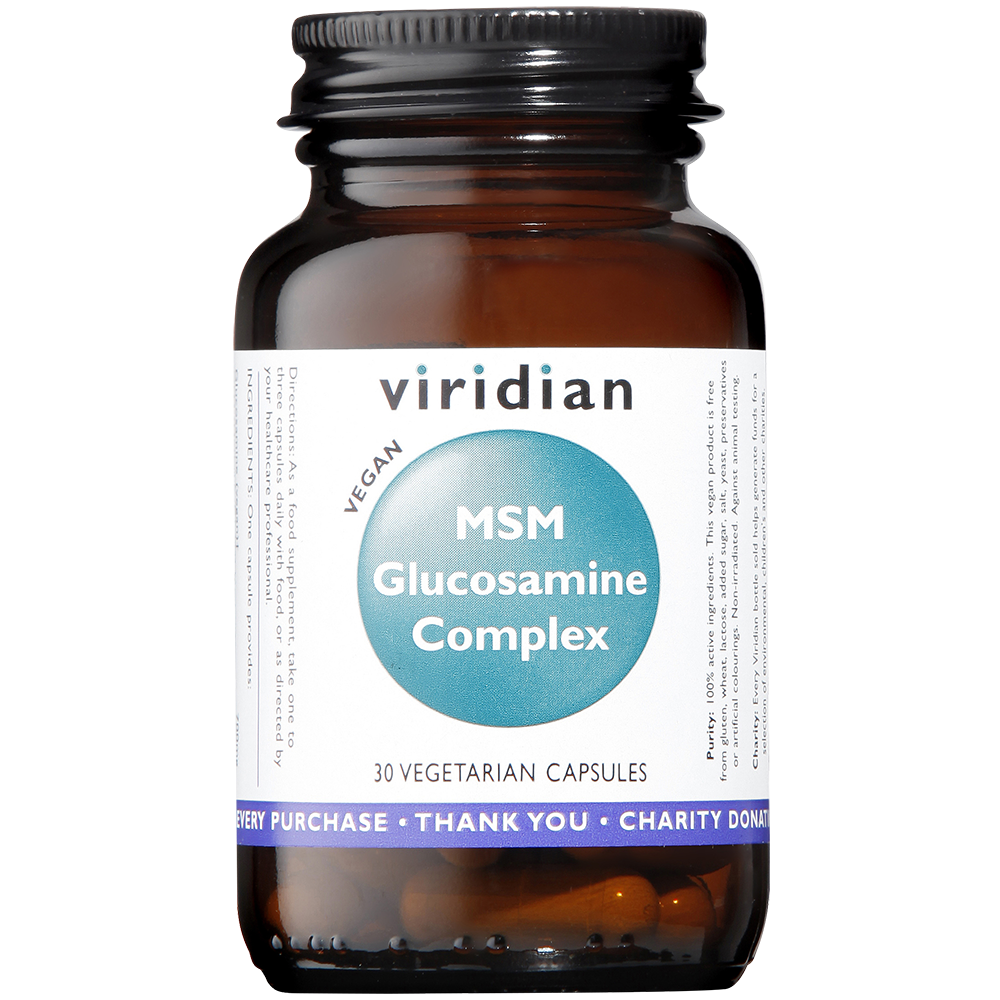Viridian Glucosamine & MSM Veg Caps 30 size #390 Up To 30% Off