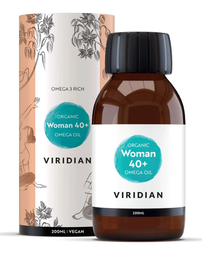 Viridian Woman 40+ Omega Oil (Organic) 200ml size #540 Up To 30% Off