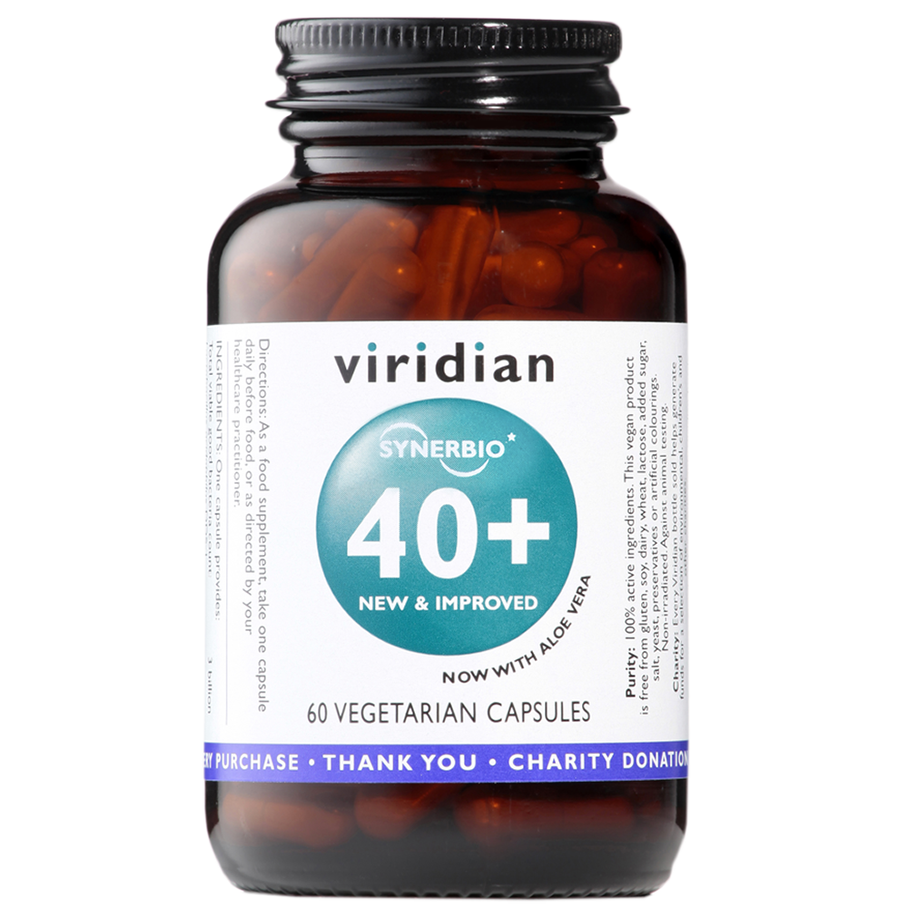 Viridian Synerbio Daily 40+ Veg Caps 60 size #462 Up To 30% Off