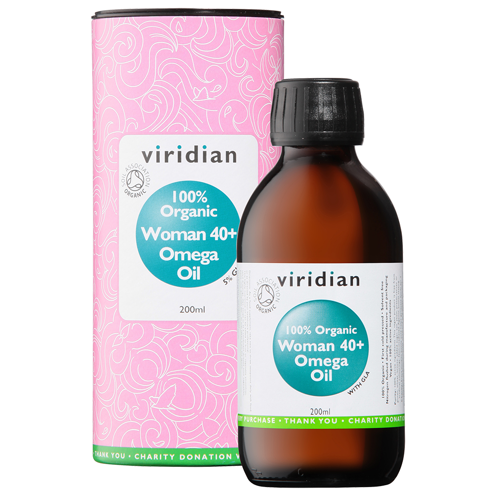 Viridian Woman 40+ Omega Oil (Organic) 200ml size #540 Up To 30% Off