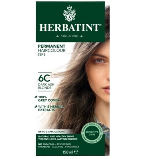 Herbatint Permanent Hair Colour 6C Dark Ash Blonde - Up to 34% Off