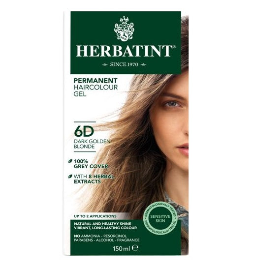 Herbatint Permanent Hair Colour 6D Dark Golden Blonde - Up to 34% Off