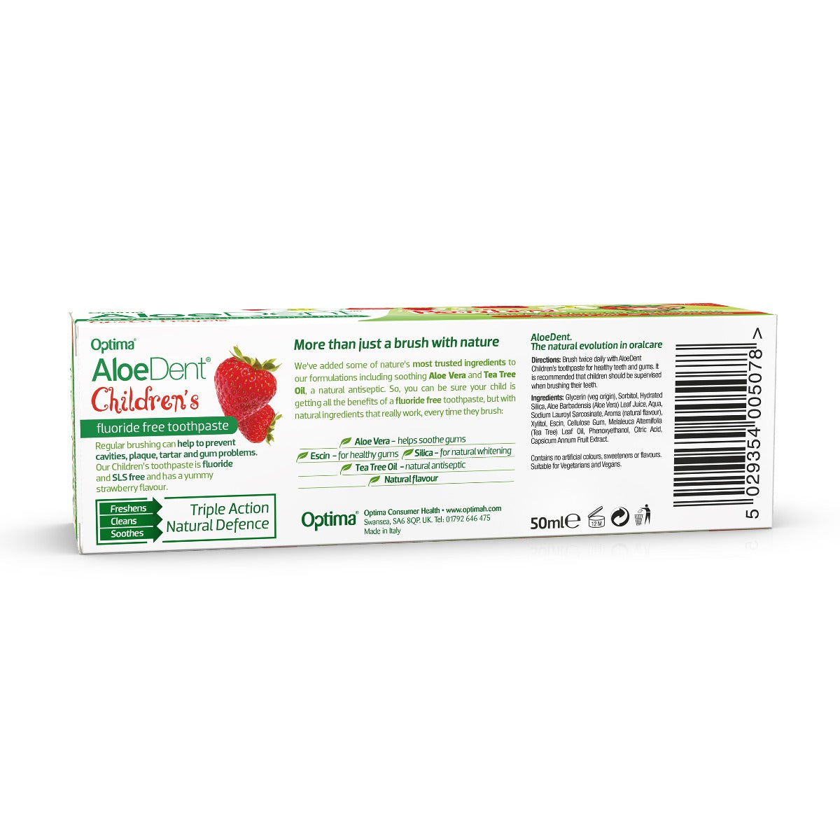 Aloe Dent Children's Aloe Vera Toothpaste 50ml Strawberry