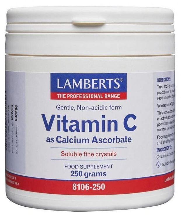 Lamberts Calcium Ascorbate Vitamin C (250 g) #8106 - Up To 30% Off