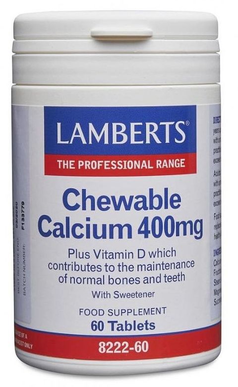Lamberts Chewable Calcium 400mg 60 Tablets #8222 - Up To 30% Off