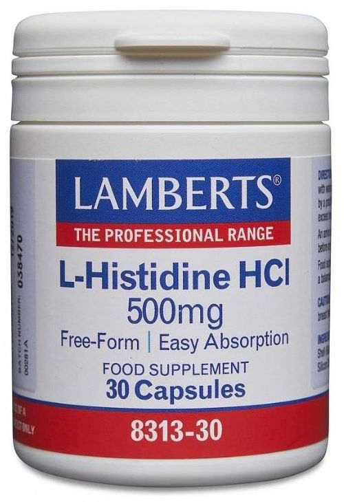 Lamberts L-Histidine HCI 500mg (30 Capsules) # 8313