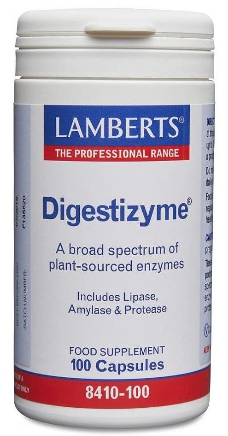 Lamberts Digestizyme 100 Capsules #8410 - Up To 30% Off