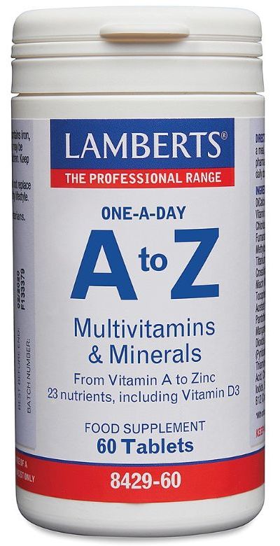 Lamberts A-Z Multi - Multivitamins & Minerals One-a-day 60 Tablets #8429 - Up To 30% Off
