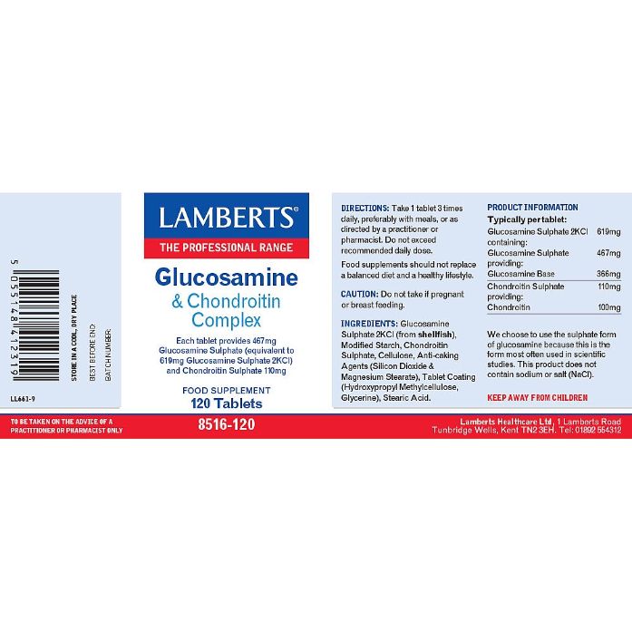 Lamberts Glucosamine & Phytodroitin 120 8516