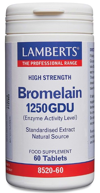 Lamberts Bromelain (1250GDU) 60 Tablets #8520 - Up To 30% Off