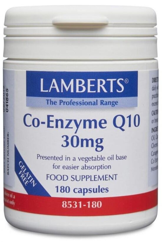 Lamberts Co-Enzyme Q10 30mg 180 Caps #8531 - Up To 30% Off