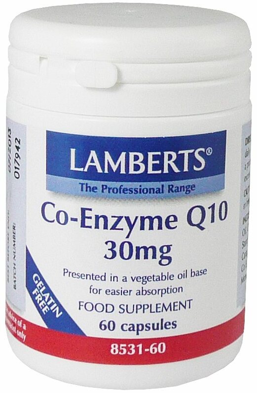 Lamberts Co-Enzyme Q10 30mg 60 Caps #8531 - Up To 30% Off