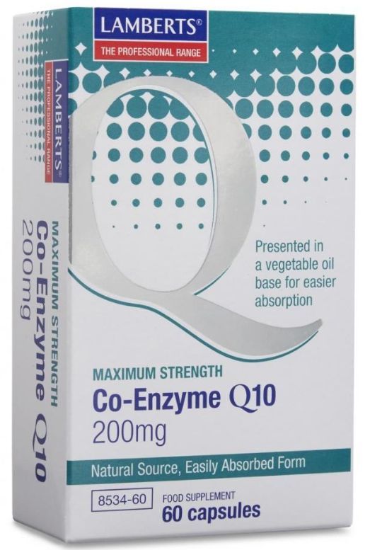 Lamberts Co-Enzyme Q10 200mg 60 Capsules #8534 - Up To 30% Off