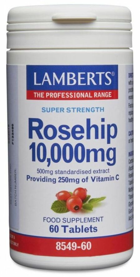 Lamberts Rosehip 10,000mg 60 Tabs #8549