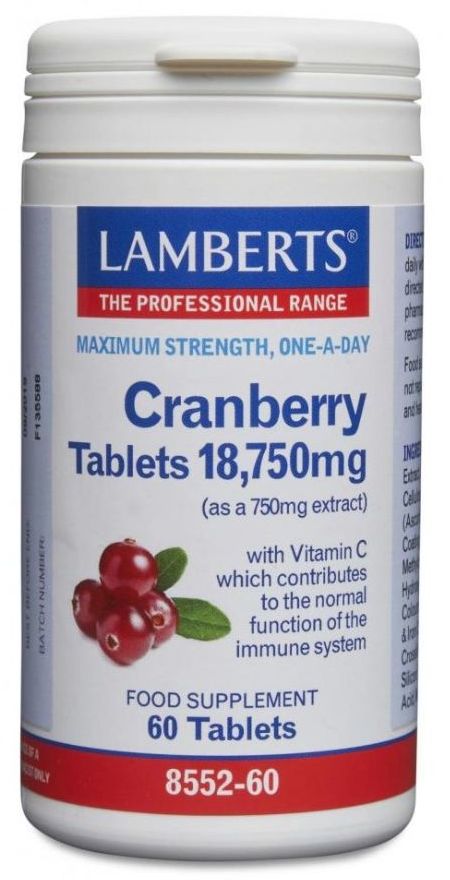 Lamberts Cranberry Tablets 18,750mg 60 Tabs #8552 - Up To 30% Off