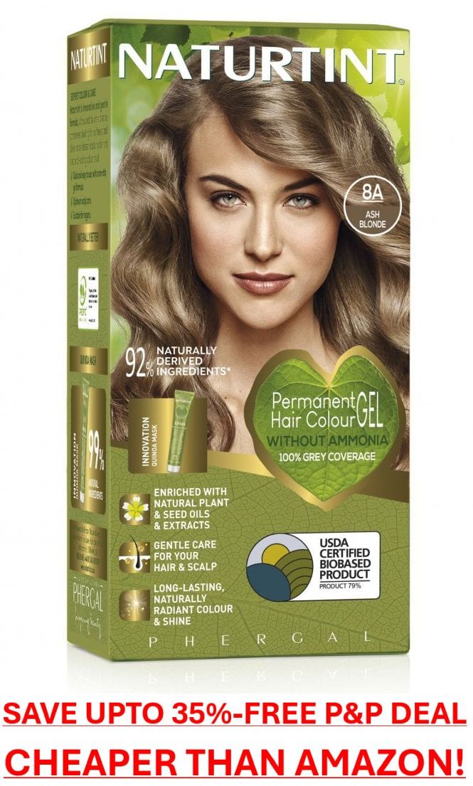 Naturtint Permanent Hair Colourant 8A - Ash Blonde - Up to 35% Off