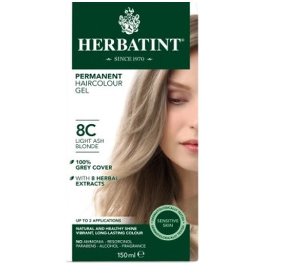 Herbatint Permanent Hair Colour 8C Light Ash Blonde - Up to 34% Off