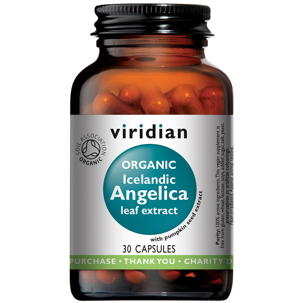 Viridian Organic Bladder Support + Angelica Veg Caps 30 size #921