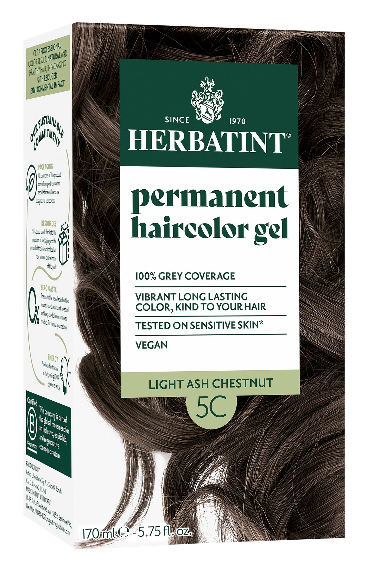 Herbatint Permanent Hair Colour 5C Light Ash Chestnut - Up to 34% Off