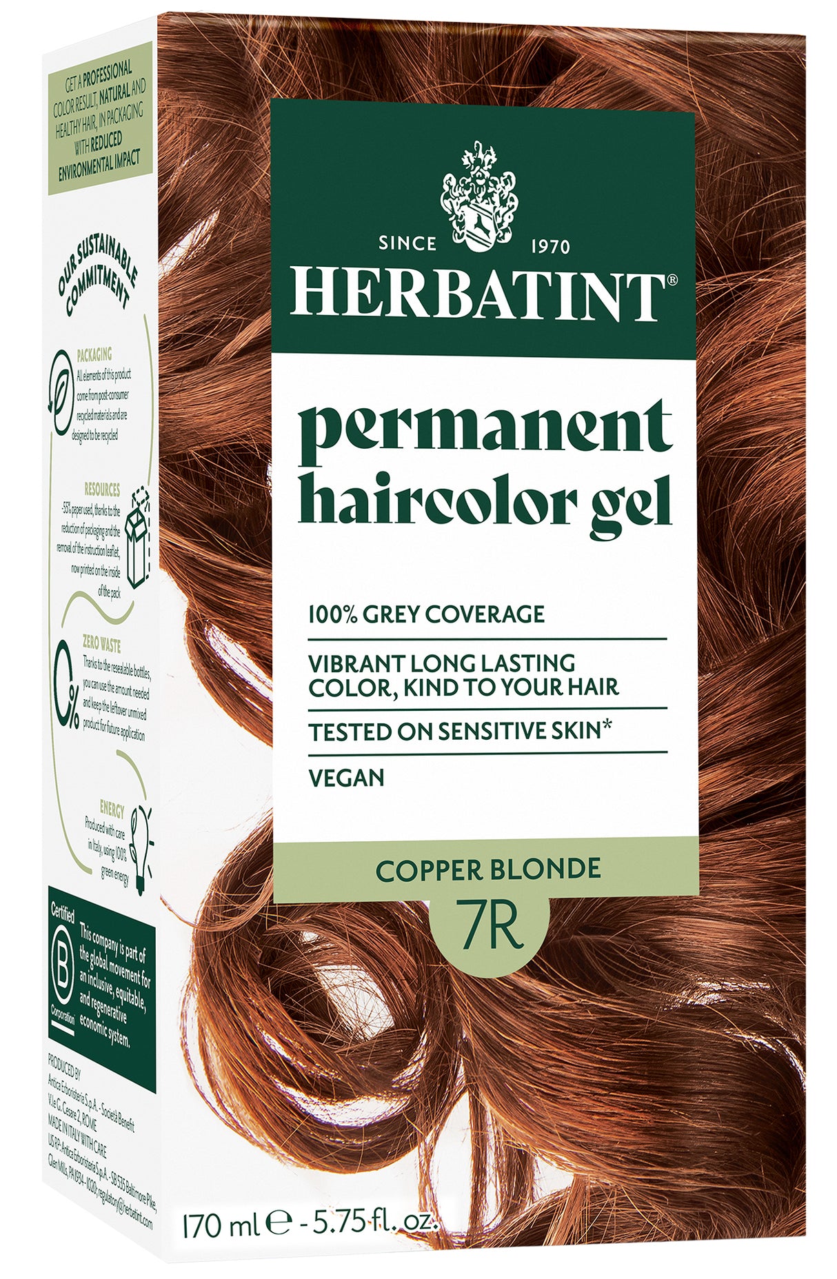 Herbatint Permanent Hair Colour 7R Copper Blonde - Up to 34% Off