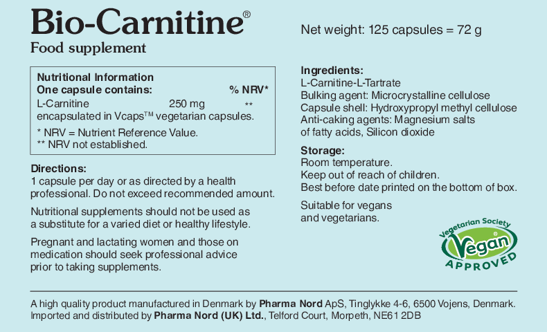 Pharma Nord Bio-Carnitine 125 caps