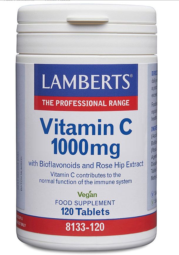 Lamberts Vitamin C 1000mg & Bioflavonoids ( 120 Tablets) # 8133