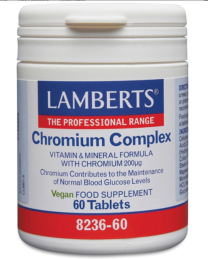 Lamberts GTF Chromium 200mg ( 60 tablets) #8236