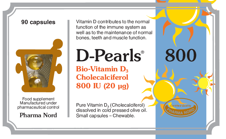Pharma Nord D Pearls D3 800iu-20mcg (cholecalciferol) 90 caps