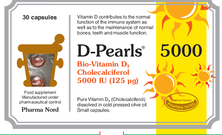 Pharma Nord D Pearls D3 5000iu-150mcg (cholecalciferol) 30 caps