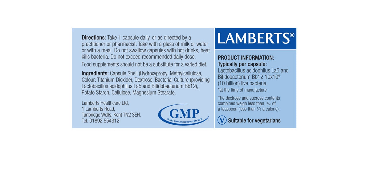 Lamberts Biome Balance Everyday (Acidophilus Extra 10) 60 Caps #8712 - Up To 30% Off