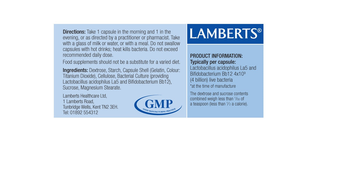 Lamberts Acidophilus Extra 4 60 Caps #8417 - Up To 30% Off