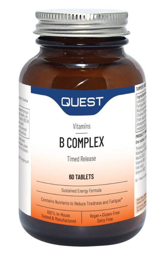 Quest Vitamins - Mega B-100 Timed Release (60 Capsules)
