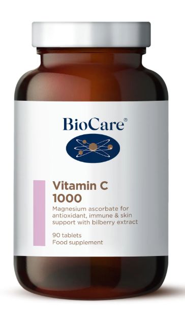 BioCare Vitamin C 1000mg (Magnesium Ascorbate Bilberry & Vitaflavan) # 30790