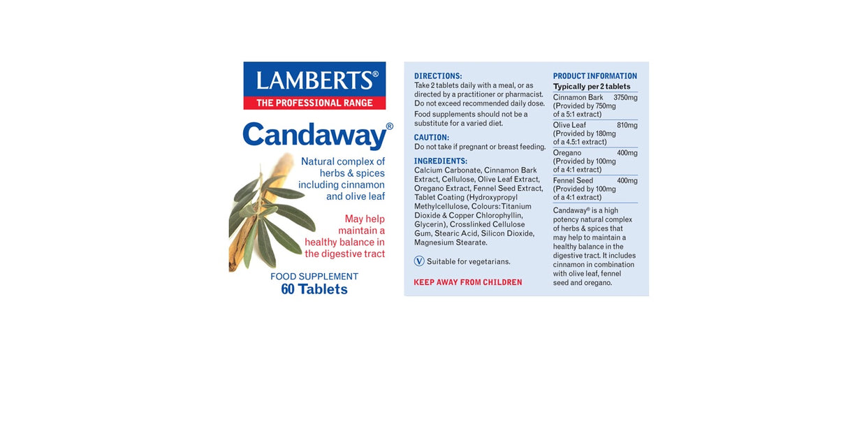 Lamberts Candaway 60 Tablets #8409 - Up To 30% Off