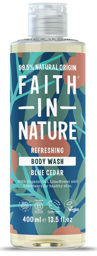 Faith in Nature Blue Cedar Body Wash 400ml