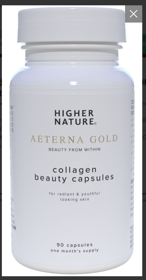 Higher Nature AEterna Gold Collagen Restructuring Complex 90 Capsules # AERE090