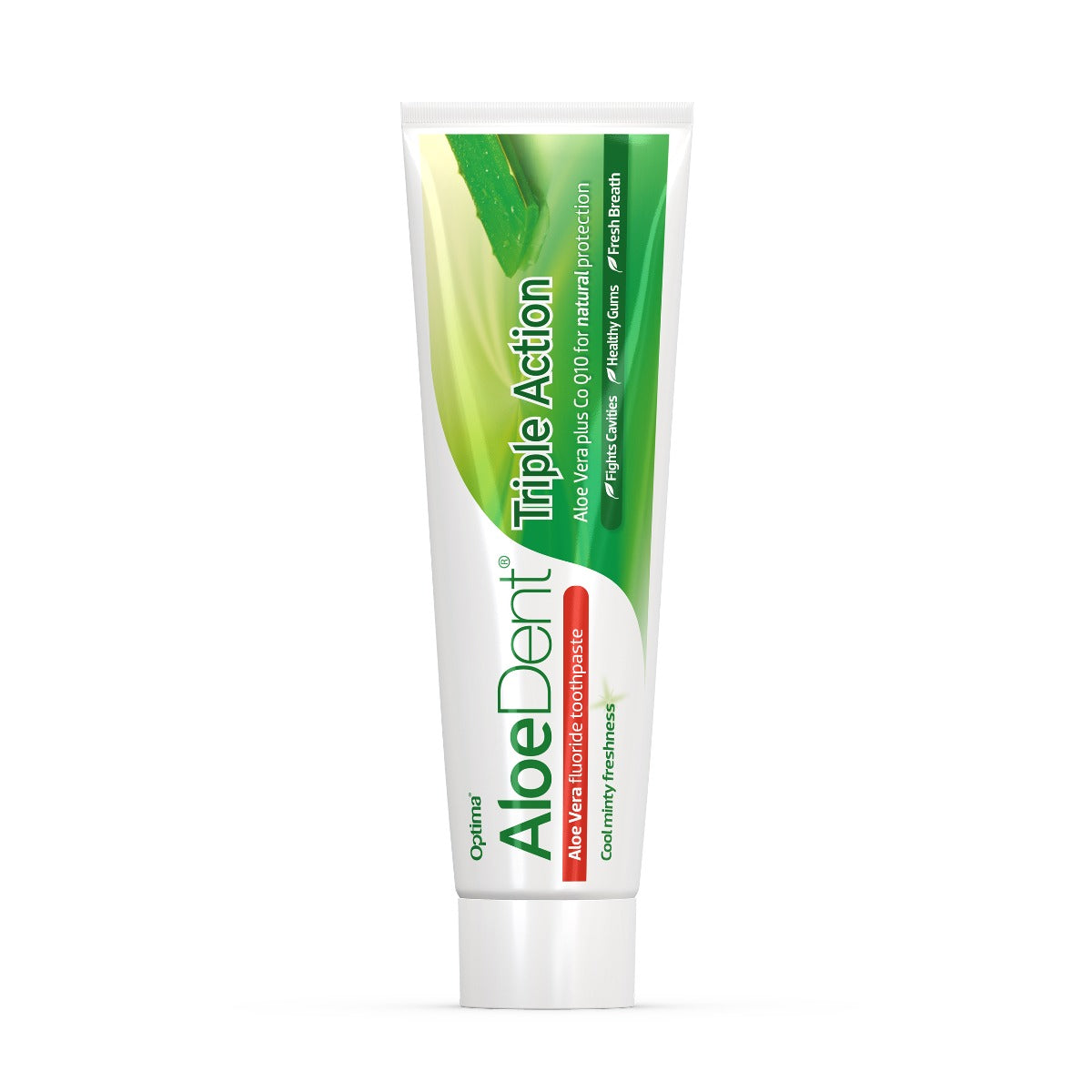 Aloe Dent Triple Action Aloe+CoQ10 Toothpaste Fluoride - Peppermint 100ml