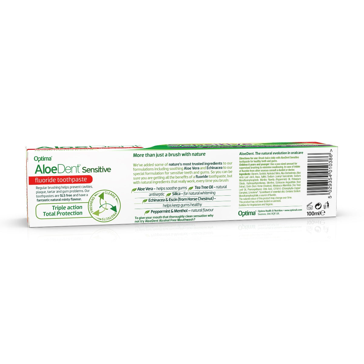 Aloe Dent Sensitive Aloe + Echinacea Toothpaste Fluoride - Peppermint 100ml