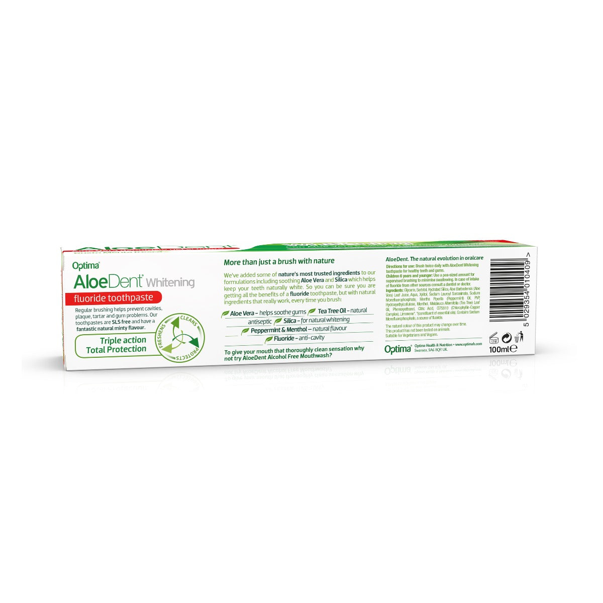 Aloe Dent Fluoride Whitening Toothpaste - Peppermint 100ml