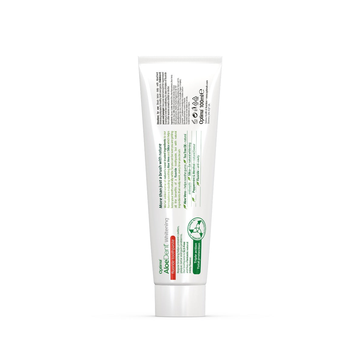 Aloe Dent Fluoride Whitening Toothpaste - Peppermint 100ml