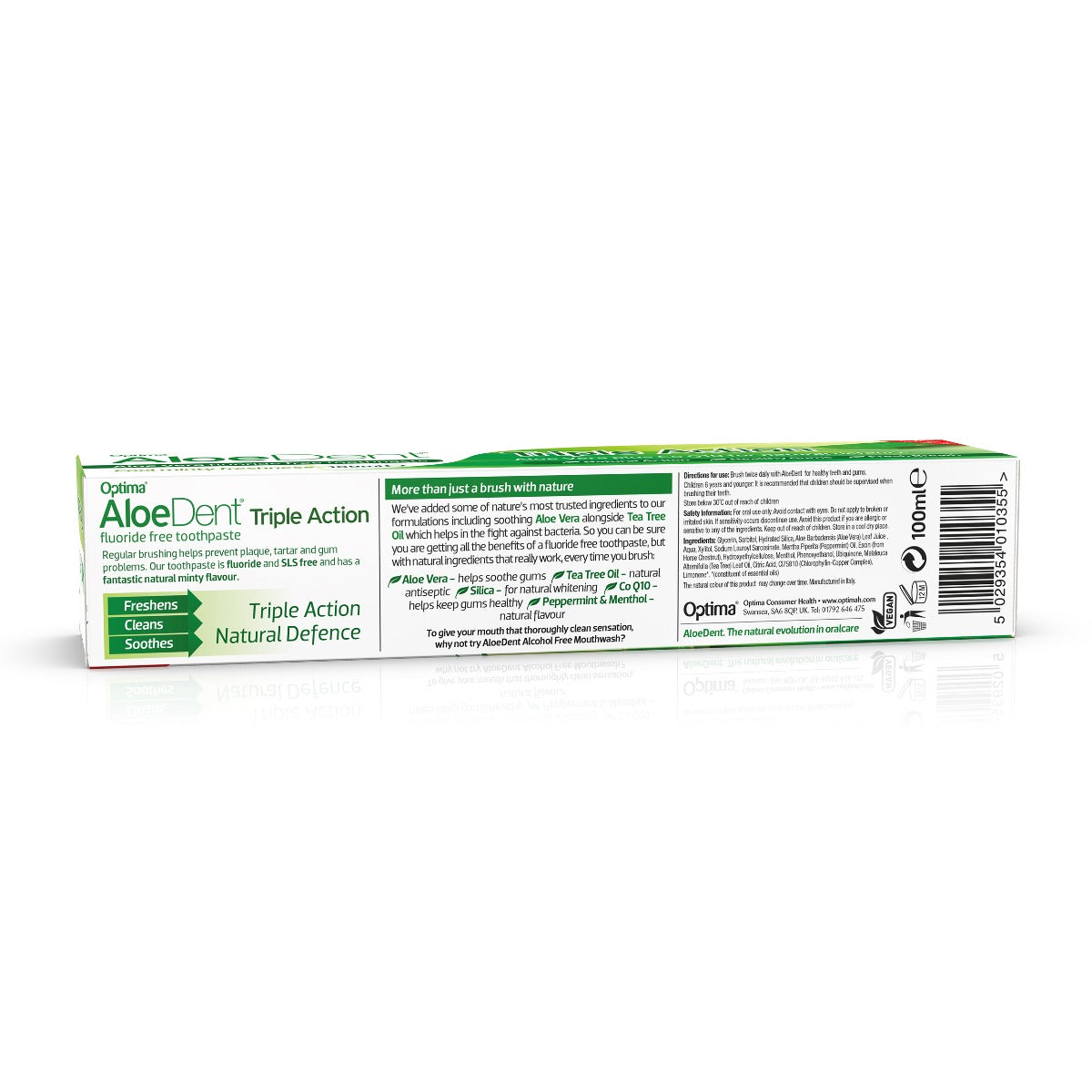 Aloe Dent Triple Action Aloe Vera Toothpaste + Co Q10 -Mint 100ml